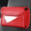 Car Tissue Box | PU Leather Car Visor Tissue Dispenser