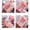 Frepea Pack of 2 Storage Baskets, Plastic Folding Boxes, Foldable