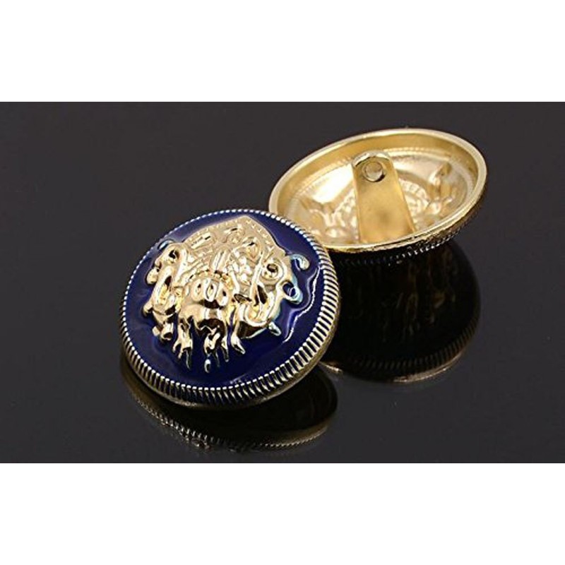 10PCS Clothes Buttons - Fashion Sewing Button Round Shaped Metal