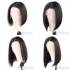 VIYAIVY Straight Bob Wig Lace Front Wig Deep T Part
