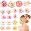 18 PCS Flower Hair Clips Rose Hair Accessories Boho Floral