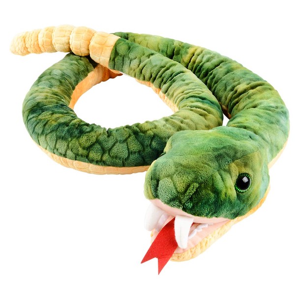 60” Long Snake Stuffed Animal – Ultra Soft Snake Plush With Realistic Rattlesnake Features – Fun Snake Toy Great For Carrying Around & Snuggling – Bring This Stuffed Snake Home To Girls & Boys Ages 3+