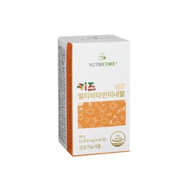 Nutricore Kids Multivitamin Vitamin Mineral 60 Tablets 1 Box 1 Month / 뉴트리코어 키즈 멀티비타민 비타민 미네랄 60정 1박스 1개월