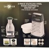 Sabatier 3 Piece Stainless Steel Food Chopper & Grater Set