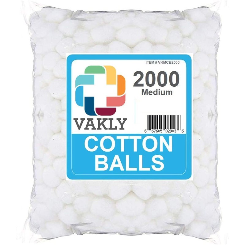 Cotton Balls Medium Non-Sterile Absorbent 100% Cotton
