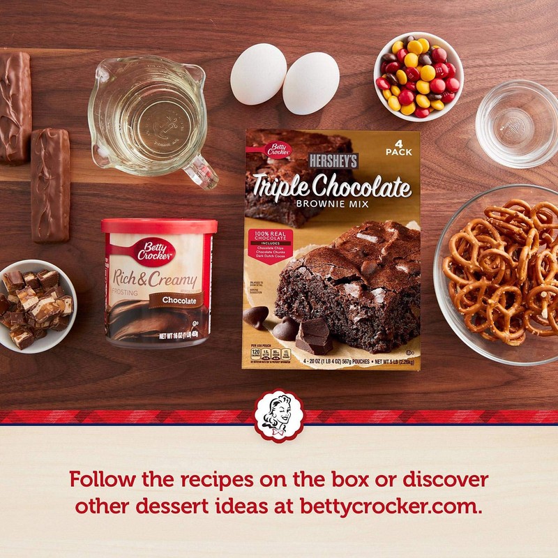 Betty Crocker's Hershey's Triple Chocolate Brownie Mix (20 oz. ea.,