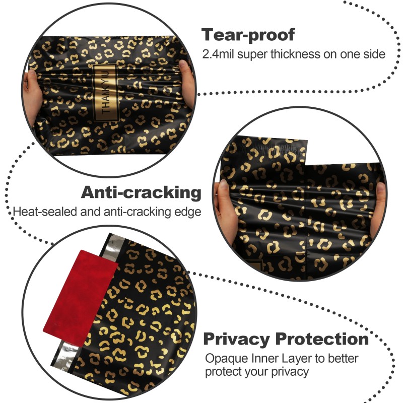 100-Piece Biodegradable Waterproof Polyethylene Mailing Bag 2 Mil for Apparel