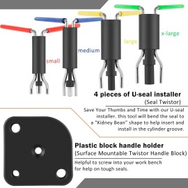 Unbranded 17 Pcs Hydraulic Cylinder Repair Tool for Skid Steers, Loaders, Backhoes, etc.