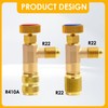 2 adaptators de remplissage réfrigérant R410A R22