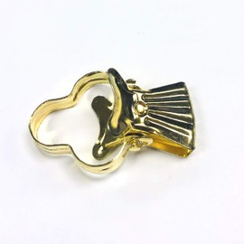 Swish Curtain Pincer Clips Pack of 12 Shiny Brass Effect