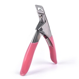 siyuwuro Acrylic Nail Clippers False Nail Cutter Professional Nail Clippers for Acrylic Nails, Nail Tips Trimmer Stainless Steel Manicure Tool for Nail Salon Home Use, Pink