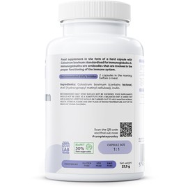 OSAVI Osavi Colostrum 1000mg C 60 Capsules | HighCPotency Colostrum Bovine with 30% Immunoglobulins G | Sourced from HolsteinCFriesian Cows | GMOCFree