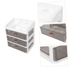 CAXUSD Office Storage Box Multi Makeup Organizer Tabletop Storage Case