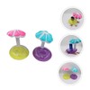LABRIMP 3 Pack PVC Floating Drink Coasters Inflatable Coasters for