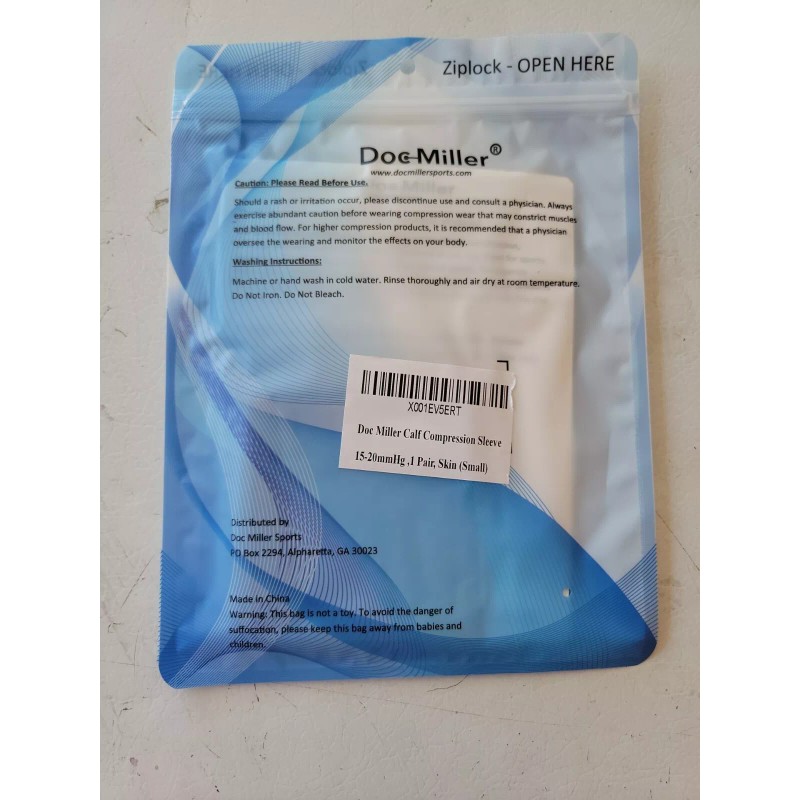 Doc Miller 2 Pack DOC-MILLER Tan Calf Compression Sleeves 15-20