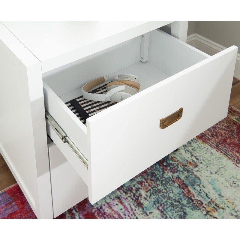 Linon Peggy File Cabinet White