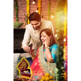 Mayaka786 Beautiful Wooden Heart Shaped Windup Music Box | Plays Iconic Kuch Kuch Hota Hai tune | Great Desi Gift |