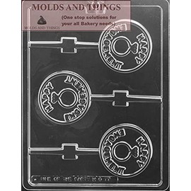 Happy Engagement Lollipop chocolate candy mold Wedding Engagement Ring chocolate candy mold
