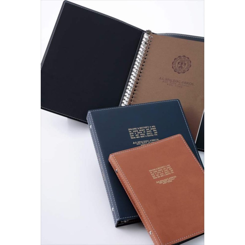 レイメイ藤井 ルーズリーフ バインダー B5 26穴 スポルディングブロス ブラウン BRE170C