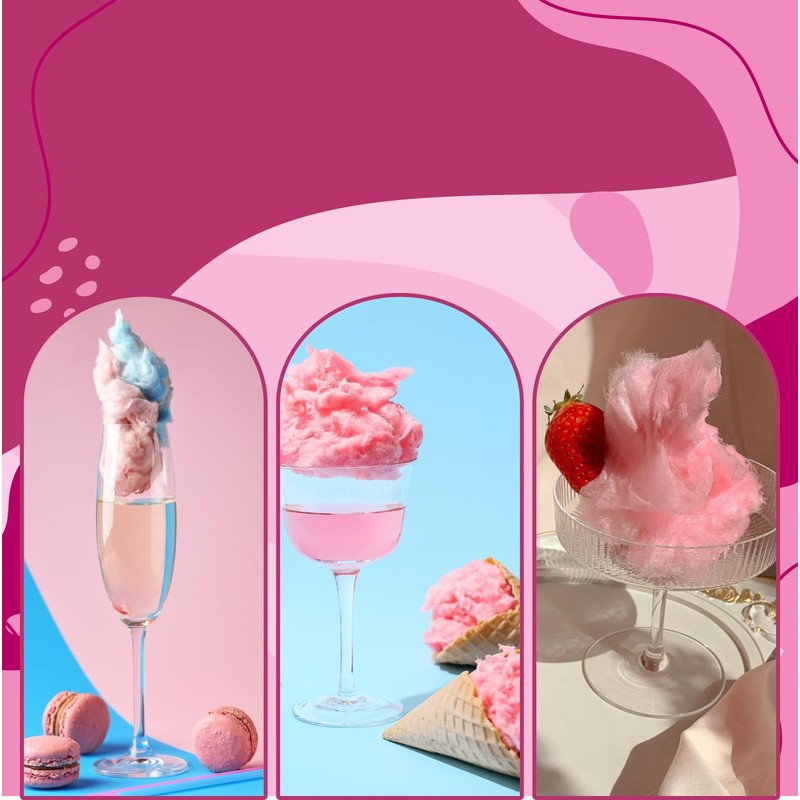 Cotton Candy Floss Sugar Package of 2ct-(Pink Vanilla and Blue