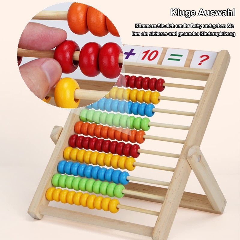 DYOUen Primary School Abacus Slider for Children with Counting Rods/Number