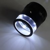 10X Illuminated Jewelers Loupe Interchangeable Scale 8LED Light 28mm Field