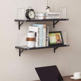 Babitree Acrylic Closet Shelf Dividers, Heavy Duty Organizer for Clothes, Handbags, Sweaters & Towels - Transparent Storage Solution for Kitchen Cabinets, Wardrobes & Home Shelving (6Pack)