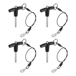 QUARKZMAN T-Handle Locking Pins, 5 mm x 30 mm Usage Length, Stainless Steel Push Button Quick Release Pin, Pack of 4