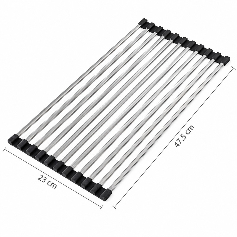 Stainless Steel Dish Drying Rack for Kitchen Sink – Drainage