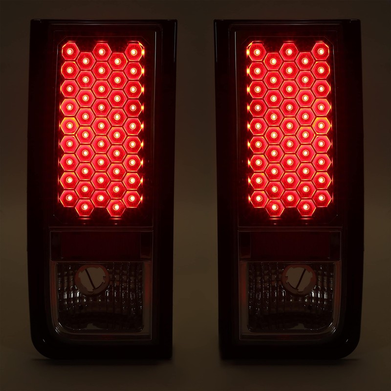 HECASA Pair Tail Lights Compatible with 2003-2009 Hummer H2 Taillights