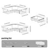 TIDIIABODE Corner Shower Caddy 3 Pack, Shower Shelf with Soap