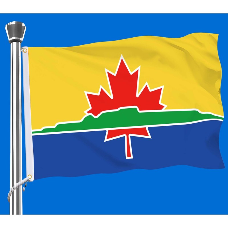 Thunder Bay Flag,3x5 FT Canadian City Thunder Bay Flag,36x60 Inch