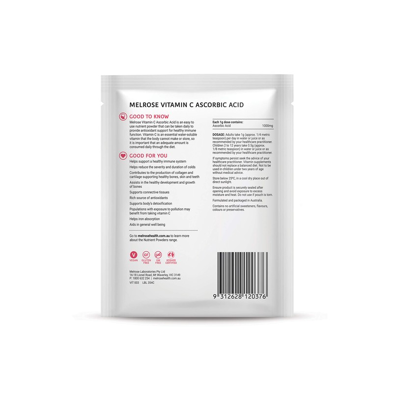 Melrose Vitamin C Ascorbic Acid 125g