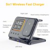 IHAO 5in1 Multi Functional Wireless Charging Station with Digital Clock