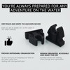 UPTTHOW 6Pcs Rubber Pole Light Storage Clips for Boat to
