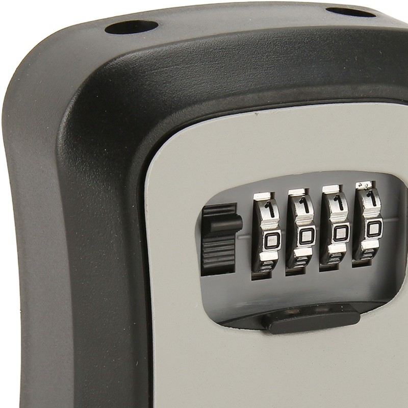 Wall Mounted Key Lock Box Resettable Code Safe Portable Combination