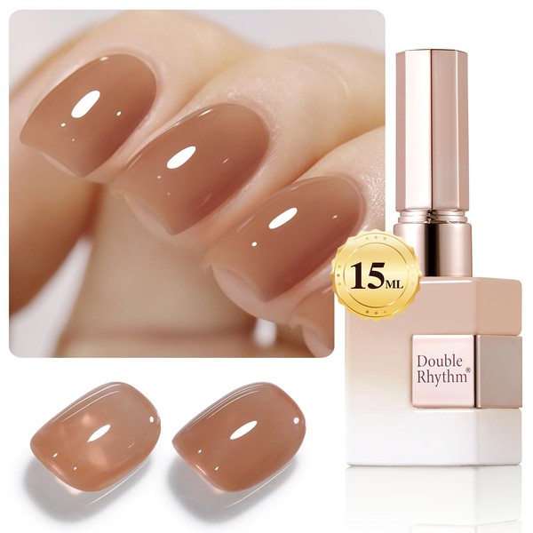 Double Rhythm 0.50 OZ Translucent Gel Polish Same Color Same