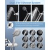 MakeFit Filtered Shower Head with Handheld Combo - Dual 2-in-1