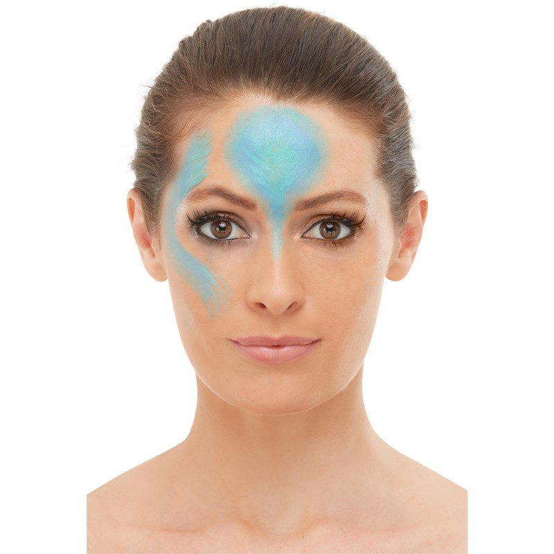 Smiffys Smiffys Make Up FX, Peacock Aqua Set, Face Paints,