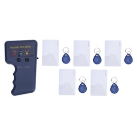 Handheld RFID Writer, 125khz Proximity ID Duplicator with 5pcs T5577 Key Fob and 5pcs T5577 Cards,125khz RFID Reader Writer, Handheld RFID Copier, RFID Reader