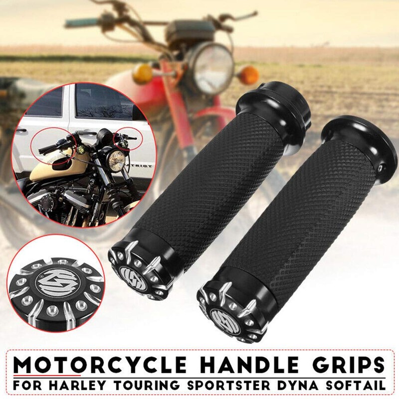 Carrfan 25 mm Motorcycle Handlebar Grips for Har-Ley for Sport-Ster