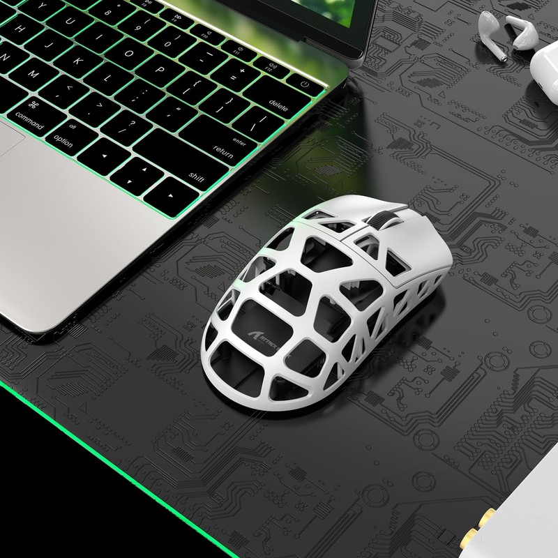 ATTACK SHARK R3 Gaming Mouse, 3 Modes, Magnesium Alloy Version,