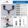 HEIGHTEN 3.6 inches (92 mm) Reel Handle Shimano Daiwa Universal