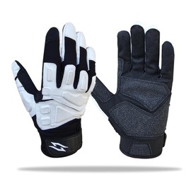 Stealth Padded Football Lineman Gloves – Black, Battle College Lineman, Be a Villain Not a Joker with Padded Stealth Football Gloves with Padded Protection, Youth, Kids, Men, Boys, Small to XXL Sizes