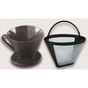Fackelmann Silberton Dauerkaffeefilter Nr. 4, Permanent Filter aus Edelstahlgewebe -