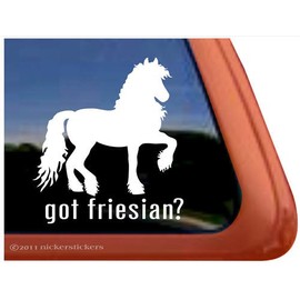 Got Friesian? - Horse Trailer Vinyl Window Decal
