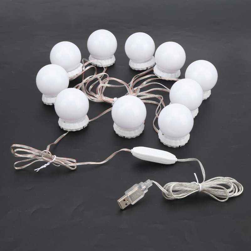 LED Mirror Lights Kit Stick on 3 Color Temperature Makeup