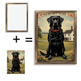 20x30 Inch Wooden Framed Classic Artwork with Timeless Elegancesize: 20*30cm/10*12Inch, color: Brown