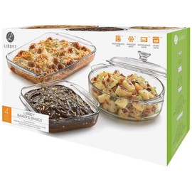 LIBBEY GLASS 4 Piece Bakeware Set