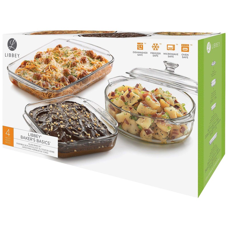 LIBBEY GLASS 4 Piece Bakeware Set